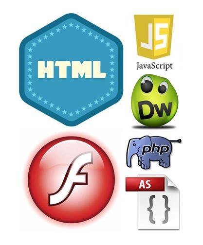 HTML, CSS, Web Design -  Flash , Java Script, ActionScript, PHP,